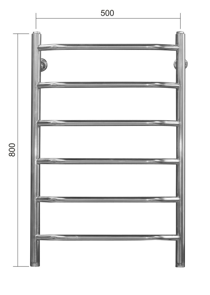 Pyyhekuivain Rosela E, 500x1000 mm, 490W hinta ja tiedot | Kylpyhuoneen patterit ja pyyhekuivaimet | hobbyhall.fi