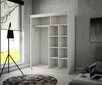 Vaatekaappi Adrk Furniture Karen 150 cm, tammen värinen/musta hinta ja tiedot | Kaapit | hobbyhall.fi