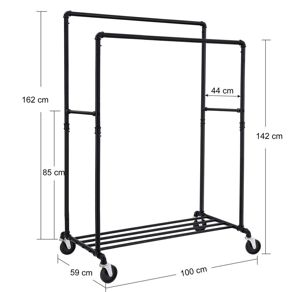 Vaatenaulakko Songmics 162 cm, valkoinen hinta ja tiedot | Naulakot | hobbyhall.fi