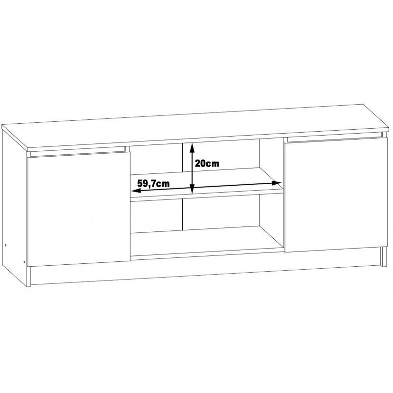 TV-taso NORE RTV K140, vaaleanruskea hinta ja tiedot | TV-tasot | hobbyhall.fi