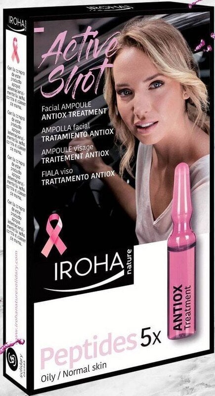 Peptidipitoiset ihoampullit Iroha Energy Antioxidant Treatment 5 x 1,5 ml hinta ja tiedot | Kasvoöljyt ja seerumit | hobbyhall.fi