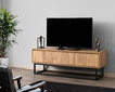 TV-taso Kalune Design Tilsim 140 cm, ruskea/musta hinta ja tiedot | TV-tasot | hobbyhall.fi