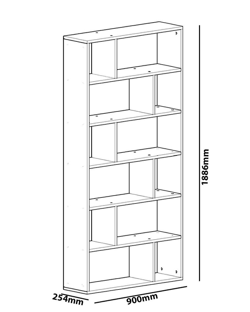 Kalune Design Form, Erillinen hylly, valkoinen hinta ja tiedot | Hyllyt | hobbyhall.fi