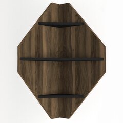 Seinähylly Kalune Design Bosco, ruskea/musta hinta ja tiedot | Hyllyt | hobbyhall.fi