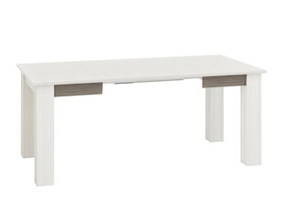 Jatkettava pöytä ML Meble Blanco 3301, valkoinen/harmaa hinta ja tiedot | Ruokapöydät | hobbyhall.fi