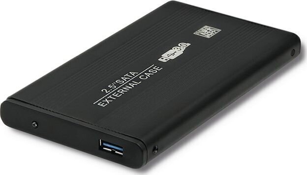 Qoltec ulkoinen kovalevykotelo HDD / SSD 2.5" SATA3 USB 3.0 | Musta hinta ja tiedot | Komponenttien lisätarvikkeet | hobbyhall.fi