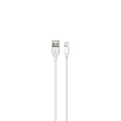 XO-kaapeli NB103 USB - Lightning 1,0 m 2,1A valkoinen hinta ja tiedot | Puhelinkaapelit | hobbyhall.fi