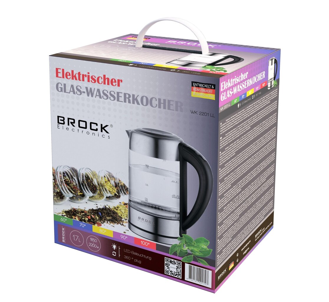 Brock WK 2201 LL vedenkeitin hinta ja tiedot | Vedenkeittimet | hobbyhall.fi