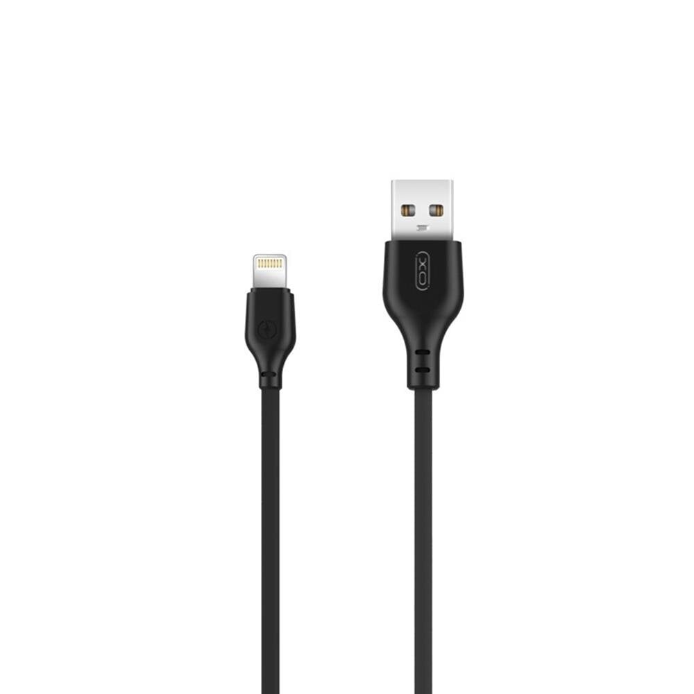 XO cable NB103 USB - Lightning 1,0 m 2,1 A, musta hinta ja tiedot | Puhelinkaapelit | hobbyhall.fi