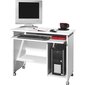 Tietokonepöytä, valkoinen, 0482-84 hinta ja tiedot | Tietokonepöydät ja työpöydät | hobbyhall.fi