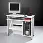 Tietokonepöytä, valkoinen, 0482-84 hinta ja tiedot | Tietokonepöydät ja työpöydät | hobbyhall.fi