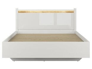 Sänky BRW Alameda A 160x200 cm, valkoinen hinta ja tiedot | Sängyt | hobbyhall.fi