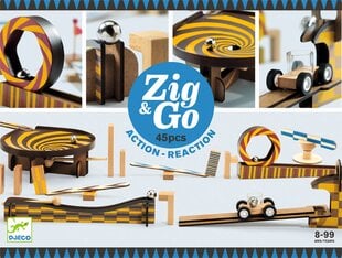Rakennuspeli - Zig & Go - 45 kpl, Djeco, hinta ja tiedot | LEGOT ja rakennuslelut | hobbyhall.fi