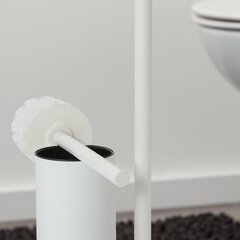Vapaasti seisova wc-harjateline ja wc-paperiteline Sealskin BRIX, valkoinen hinta ja tiedot | Kylpyhuoneen sisustus | hobbyhall.fi