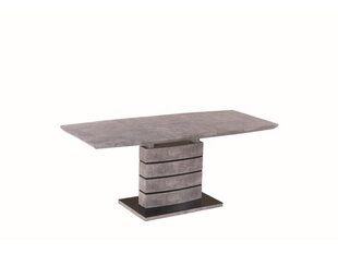 Laajennettava pöytä Signal Meble Leonardo, 140 cm, harmaa hinta ja tiedot | Ruokapöydät | hobbyhall.fi