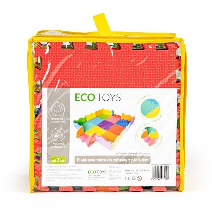 Palapelimatto/seinät Ecotoys 91 x 91 cm, 25 d.. hinta ja tiedot | Leikkimatot | hobbyhall.fi