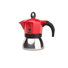 Kahvipannu MOKA Bialetti Induction 4 kuppia, punainen hinta ja tiedot | Bialetti Ruokailuvälineet ja keittiötarvikkeet | hobbyhall.fi