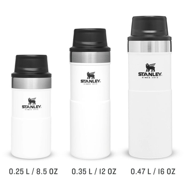 Termosmuki The Trigger-Action Travel Mug Classic 0,35 l, valkoinen hinta ja tiedot | Termoskannut ja termosmukit | hobbyhall.fi