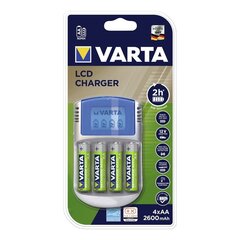 LCD-laturi 4 AA-akulla 2600mAh Varta 57070 hinta ja tiedot | Varta Kodin remontointi | hobbyhall.fi