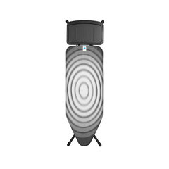 Silityslauta C, 124x45 cm musta, Titan Oval hinta ja tiedot | Silityslaudat | hobbyhall.fi