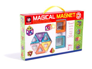 Magneettinen rakennussarja Magical Magnet 20 osaa hinta ja tiedot | Magic Magnetic Lapset | hobbyhall.fi