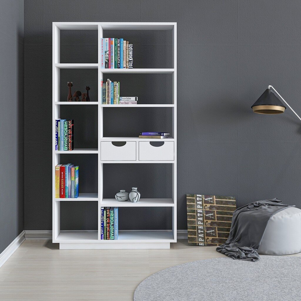 Kalune Design Bookshelf 550, valkoinen hylly hinta ja tiedot | Hyllyt | hobbyhall.fi