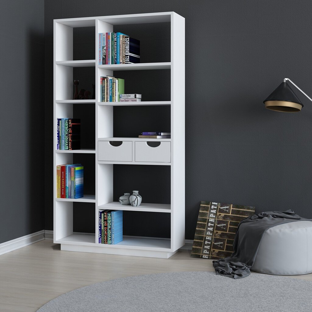 Kalune Design Bookshelf 550, valkoinen hylly hinta ja tiedot | Hyllyt | hobbyhall.fi