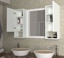 Kylpyhuoneen kaappi Kalune Design 756(VI), valkoinen hinta ja tiedot | Kylpyhuonekaapit | hobbyhall.fi