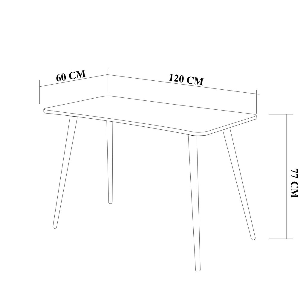 Kirjoituspöytä Kalune Design 869 (II), ruskea hinta ja tiedot | Tietokonepöydät ja työpöydät | hobbyhall.fi