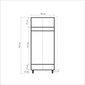 Vaatekaappi Kalune Design Wardrope 869 (IV), 90 cm, tammi hinta ja tiedot | Kaapit | hobbyhall.fi