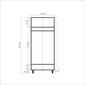 Vaatekaappi Kalune Design Wardrobe 863 (I), 90 cm, tammen värinen/tummanvihreä hinta ja tiedot | Kaapit | hobbyhall.fi