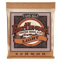 Kielet akustiselle kitaralle Ernie Ball Earthwood Light Bronze 0.011 - 0.052 hinta ja tiedot | Soittimien lisätarvikkeet | hobbyhall.fi