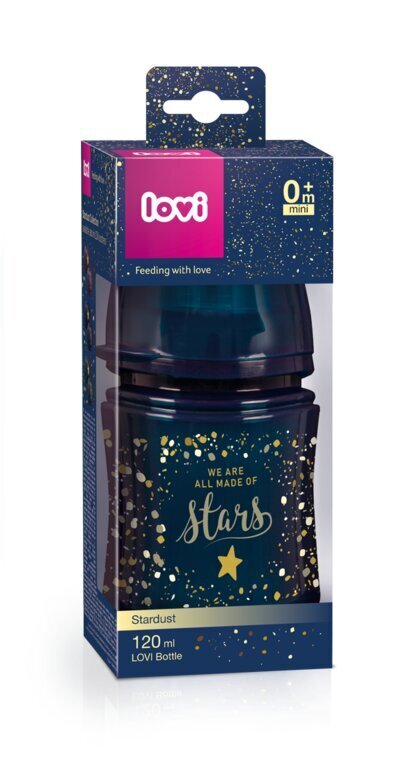 Tuttipullo Lovi Stardust, 120 ml hinta ja tiedot | Tuttipullot ja tarvikkeet | hobbyhall.fi