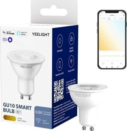 Älykäs LED-lamppu Yeelight YLDP004 GU10 4.8W 350lm hinta ja tiedot | Lamput | hobbyhall.fi