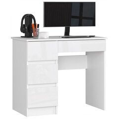 Työpöytä Nore A7, vasen, valkoinen hinta ja tiedot | Tietokonepöydät ja työpöydät | hobbyhall.fi