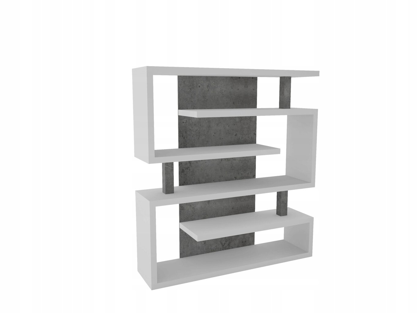 Hylly ADRK Furniture Felipe, 185x151 cm, valkoinen/harmaa hinta ja tiedot | Hyllyt | hobbyhall.fi