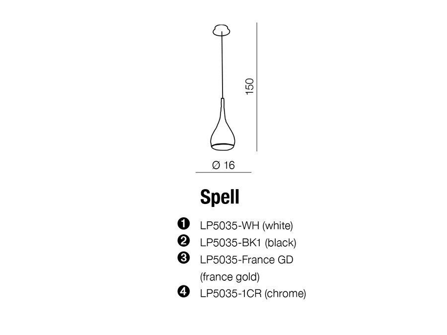 Riippuvalaisin Azzardo Spell AZ0288 hinta ja tiedot | Riippuvalaisimet | hobbyhall.fi