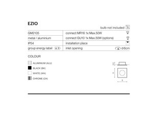 Kylpyhuoneen upotettava valaisin AZzardo Ezio AZ0811 hinta ja tiedot | Upotettavat valaisimet ja LED-valaisimet | hobbyhall.fi