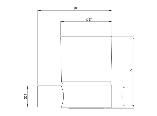 Deante Hammasharjateline Round ADR N911, Musta hinta ja tiedot | Kylpyhuoneen sisustus | hobbyhall.fi