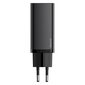 Baseus GaN CCGAN2L-B01 matkalaturi USB/USB-C/65W/5A/Quick Charge 3.0 musta hinta ja tiedot | Puhelimen laturit | hobbyhall.fi