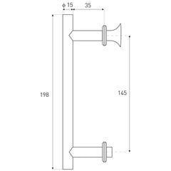 Suihkukaapin kahvat Kerra UK-01 BL hinta ja tiedot | Kylpyhuonetarvikkeet | hobbyhall.fi