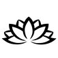 Metallinen seinäkoriste Lotus Flower 2, 60x35 cm hinta ja tiedot | Sisustustuotteet | hobbyhall.fi