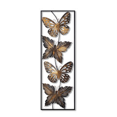 Metallinen seinäkoriste Metal Art Butterfly, 100x35x5 cm hinta ja tiedot | Sisustustuotteet | hobbyhall.fi