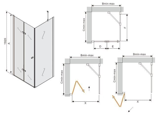 Suihkukaappi Mexen Lima 90x70,80,90,100 cm hinta ja tiedot | Suihkukaapit ja suihkunurkat | hobbyhall.fi