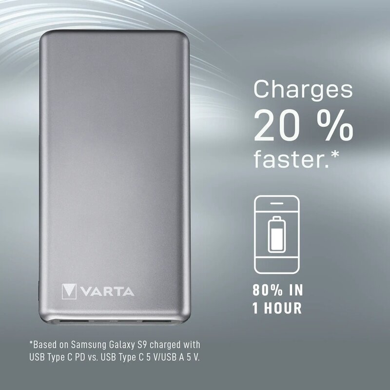 VARTA Power Bank Fast Energy 20000mAh hopea hinta ja tiedot | Varavirtalähteet | hobbyhall.fi