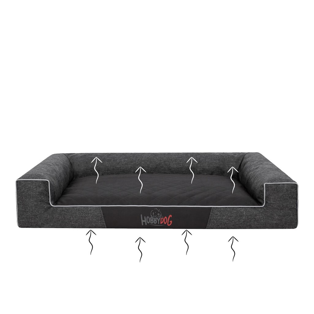 Hobbydog peti Victoria Black Ekolen XXL, 118x78 cm hinta ja tiedot | Pedit ja pesät | hobbyhall.fi