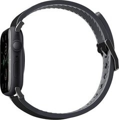 Uniq Straden, Apple Watch -sarja 4/5/6/7/SE 42/44/45 mm (UNIQ588BLK) hinta ja tiedot | Älykellojen ja aktiivisuusrannekkeiden lisätarvikkeet | hobbyhall.fi