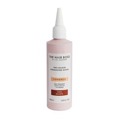 Lämmin korostusväri tummille hiuksille the Hair Boss by Lisa Shepherd The Colour Enhancing Gloss Warm Brunette, 150ml hinta ja tiedot | Hiusvärit | hobbyhall.fi