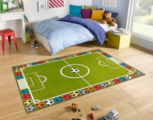 Hanse Home -lastenhuoneen matto Jalkapallostadion, vihreä, 160x230cm hinta ja tiedot | Isot matot | hobbyhall.fi