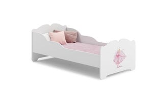 Sänky ADRK Furniture Ximena Ballerina, 160x80 cm, valkoinen hinta ja tiedot | Lastensängyt | hobbyhall.fi